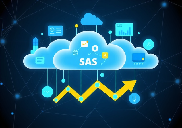SaaS platform development illustration